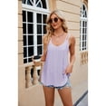 thumbnail image 6 of XCHQRTI V Neck Suspenders Tank Tops for Women Sleeveless Casual Flowy Shirts Tunic Summer Tank Tee, 6 of 8