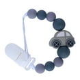 thumbnail image 2 of Happy Date Pacifier Clip for Boys and Girls Holder Pacifier Holder Leash Smoother Clip Handmade Fits All Pacifiers Modern Unisex Baby Birthdays Gift, 2 of 8