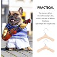 thumbnail image 5 of 10 Uds. Perchas para ropa de perro, estantes de madera para mascotas, estantes para disfraces de mascotas para el hogar, perchas para muñecas, perchas antideslizantes para ropa para mascotas (tam, 5 of 5