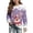 Purple, variant on Girls Fawn Print Crewneck Sweatshirt, Long Sleeve Lined Pullover for Kids 2-14Y Christmas Party Casual Wear
