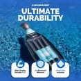 thumbnail image 2 of Swimline 90650 Giant 86" Inflatable Prosecco Bottle Pool Float or Lake Raft Lounger for 1 Person, Gray & Blue, 2 of 7