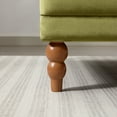 thumbnail image 5 of GDF Studio Velvet Upholstered Accent Chair, with Pillow Wood Frame and Legs, Green, 5 of 12