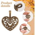 thumbnail image 4 of 100 piezas de dijes de corazón hueco de aleación de amor, dijes de corazón, amuletos de la suerte, 4 of 6