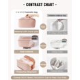 thumbnail image 4 of Bolsa de maquillaje EACHY Travel grande impermeable rosa para mujer, 4 of 9