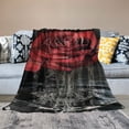 thumbnail image 2 of Patifu Rose Warm Lightweight Blanket Soft Fleece Throw Blanket Living Rooms Sofa Decor Cow Gifts Blanket All Seasons Plush Blankets 40x50in, 2 of 6