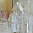 thumbnail image 2 of Xfvqtps Child Light Jacket Ice Silk Cooling Sun Protection Hoodie Wide Brim Zipper Cute Animals Print Breathable Sunscreen Clothing for Outdoor Beach Multicolor-08, 2 of 3