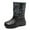 Blue, variant on Woobling Mens Comfort Rain Boots Cold Weather Warm Round Toe Winter Shoe Casual Work Shoes Black 10