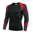 thumbnail image 4 of Mallas elásticas para hombre, deportivas, deportivas, para correr, absorbentes y de secado rápido, camiseta de manga larga Fridja  nalpqowj15613, 4 of 9