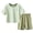 style-11 Green, variant on JUMEYU Pajamas Boys Summer Kids Toddler Boy Pajamas Short Sleeve Shirt Top and Shorts 2pcs Pjs Sets Sleepwear 5T 6T (Light Blue,5-6 Years)