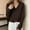 Coffee, variant on TINZ Fashion Thermal Underwear Top Long Sleeve Base Layer Shirt For Winter Warmth With Design And Asymmetric Style Thermal Underwear Top Men Top