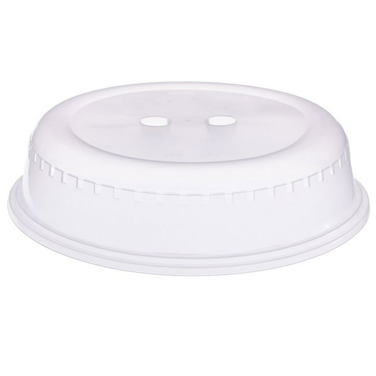 Plastic Microwave Plate Cover Clear Steam Vent Splatter Lid 10.25 Food Dish  New, 1 - Food 4 Less