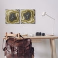 thumbnail image 2 of Stupell Abstract Gold & Grey Agate Nature Abstract Photography Gallery Wrapped Canvas Print Wall Art, Set of 2, 2 of 7