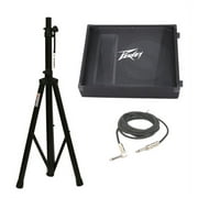 Peavey Pv12M Pro Audio DJ 500W 12" Floor Monitor Loud Speaker W/ Stand & Cable