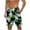 Black, variant on Mens Hawaiian Shorts Topical Beach Graphic Lightweight Swim Trunks Big Summer Elastic Waist Drawstring Shorts with Pockets 5XL Green
