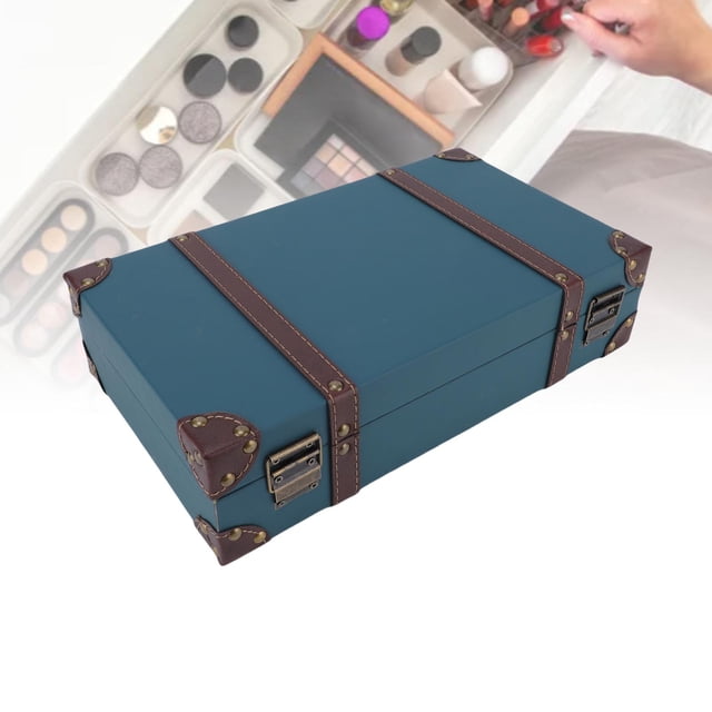 Maleta Vintage De Estilo Industrial, Baúl Decorativo Vintage De Cuero PU De Madera Compuesta Para Accesorios De Película