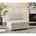 thumbnail image 3 of Meridian Furniture Jacob Cream Velvet Armless, 3 of 8