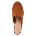 thumbnail image 4 of Time and Tru Women's Faux Suede Studded Clogs with Block Heels, 4 of 7