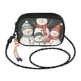 thumbnail image 2 of FORMRS Mini Crossbody Bag for Women Adjustable Shoulder Rope Travel Casual Phone Purse, Snowman Family, 2 of 7