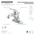 thumbnail image 7 of Kingston Brass KB6408YL Yosemite One-Handle 1-Hole Bathroom Faucet with Deck Plate and Pop-Up Drain in Brushed Nickel, 7 of 7
