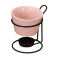 thumbnail image 3 of Bamboohart Pot à Fondue au Chocolat avec Support en Fer Pot à Fondre le Chocolat pour Dîner Mariage Blanc, 3 of 9