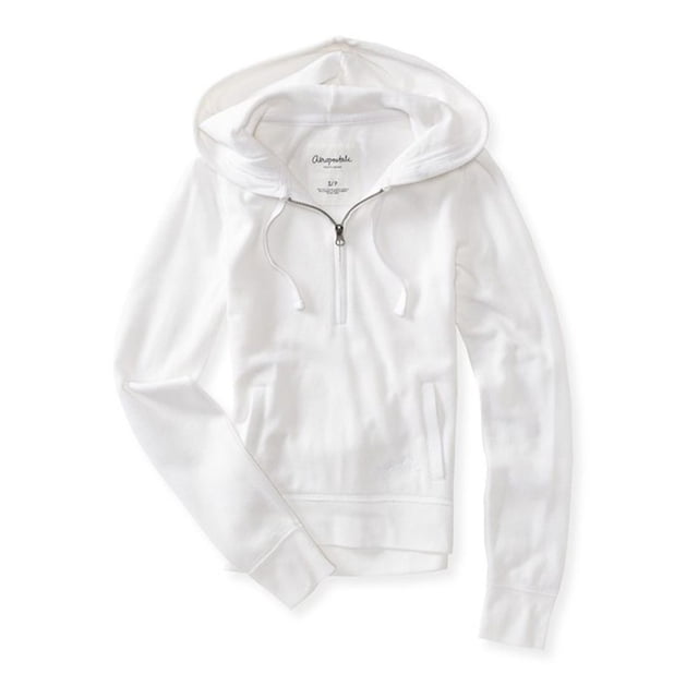 Sudadera con capucha ligera Aeropostale para mujer blanca grande