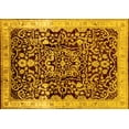 thumbnail image 1 of Ahgly Company Machine Washable Indoor Rectangle Oriental Yellow Industrial Area Rugs, 3' x 5', 1 of 4