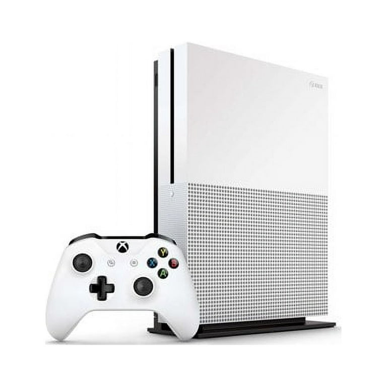 Microsoft Xbox One S White 1TB Gaming Console with Shock Blue Controller  Included BOLT AXTION Bundle Used 