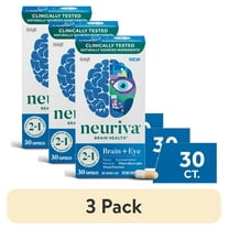 (3 pack) Neuriva Brain   Eye Health Supplement, Support for Brain Health & Eye Support, 30ct Capsules