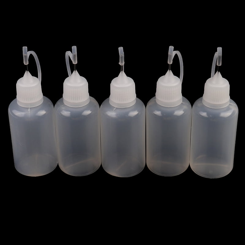 Buy 5Pcs 30ml plastic DIY paper quilling glue applicator needle squeeze