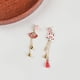 thumbnail image 3 of Pendientes asimétricos con diseño de nicho para mujer, aretes largos con borlas, diseño de animales de dibujos animados de flores a la moda, 3 of 6
