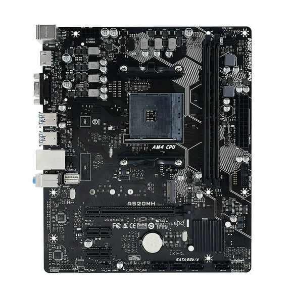 A520MH For Motherboard A520 Socket AM4 64GB DDR4 M.2 Micro ATX