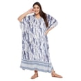 thumbnail image 2 of Women Plus Size Long Kaftans Rayon Maxi Kimono Ladies Printed Caftans Cover Up, 2 of 7