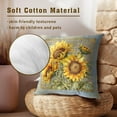 thumbnail image 3 of Sunflower Pillow Cover Vintage Bouquet Pillowcases Elegant Flower Cushion Floral French Throw Pillows Boy Girl Bed Room Botanical Couch Cushion Cover for Home Sofa Bedroom Car, 3 of 6