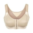 thumbnail image 4 of Women Post-Surgical Sports Support Bra Front Closure with Adjustable Straps Wirefree Racerback, 4 of 6