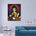 thumbnail image 3 of Cuadros Decorativos 5D DIY Rhinestone diamante pintura ojos grandes muñeca completo redondo taladro resina imagen Likrtyny embutido en tela, 3 of 9
