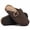 Coffee, variant on Suede Cork Footbed Clogs for Women & Men, Arch Support Closed-Toe Potato Shoes, Adjustable Buckle Slip-On Mules