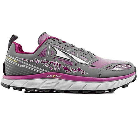 Altra Women's Lone Peak 3.0 Low Neo Trail Running Shoe, Gray/Purple, 8 B(M)