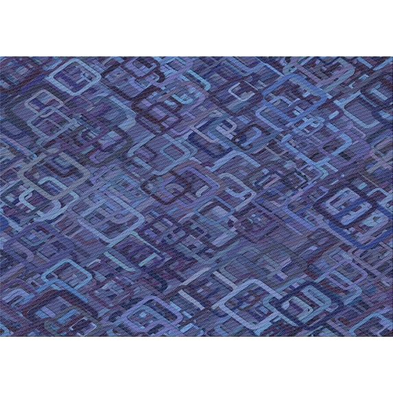 Ahgly Company Indoor Rectangle Patterned Blue Whale Blue Area Rugs, 8' x 12'