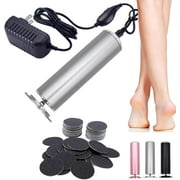 Avalaine Electric Foot Callus Remover, Dermavr Electric Foot Callus Remover for Women, Foot Scrubber File Smooth Wand with 60 Sanding Pads, Pedicure Tools for Feet for Heel Cracked Heels-Sliver
