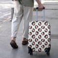 thumbnail image 3 of White Cow Oval Face Pattern Luggage Cover Fashion Suitcase Cover Baggage Covers Fit 25-28 Inch Luggage (Go Travel), 3 of 5