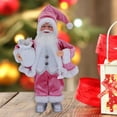 thumbnail image 4 of Muñeco de nieve de Papá Noel Matsuzay Decoración de interior Estatua Rosa 17x30cm, 4 of 6