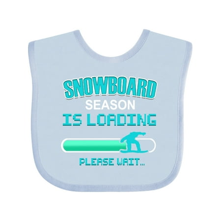 

Inktastic Snowboarding Season Winter Gift Baby Boy or Baby Girl Bib