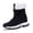 Black, variant on CZV Boys & Girls Black Non-Slip Snow Boots, Warm Fleece Lined Boots for School, Hiking and Outdoor Play