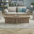 thumbnail image 2 of Evelyn&Zoe Elna 54" Wide Rectangular Coffee Table, Antiqued Gray Oak, 2 of 8