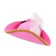 thumbnail image 4 of Decoración de sombrero de pirata, gorra de capitán para juegos de rol, festivales, cosplay y disfraces. Rosa, 4 of 9