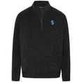 thumbnail image 2 of Men's Levelwear  Black Seattle Kraken Camden Quarter-Zip Pullover, 2 of 3