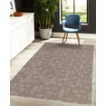 thumbnail image 4 of Mushroom Decorative Rug, Pattern with Different Mushrooms Doodle Monochrome Display Organic Garden, Quality Carpet for Bedroom Dorm and Living Room, 6 Sizes, Warm Taupe, by Ambesonne, 4 of 4