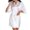 1-1-White, variant on successthop Bridesmaid Robes for Wedding Day Short Length Lightweight Solid 3/4 Sleeve Pajamas XL Beige