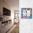 thumbnail image 5 of Yayeee Rocker Switch Wall Plate 3-Gang 6.5"x4.6" Home Decorative Outlet Cover, Colorful Geometric Pattern, 5 of 6
