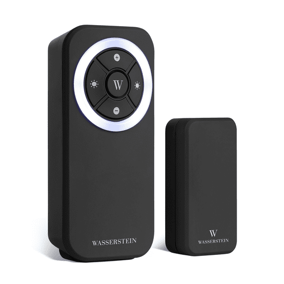 Wasserstein Doorbell Chime Compatible with Blink Video Doorbell (1st Gen & 2nd Gen) - Complete Blink Doorbell Chime Kit - Wired Transmitter with Doorbell Receiver (1-Pack, Black)